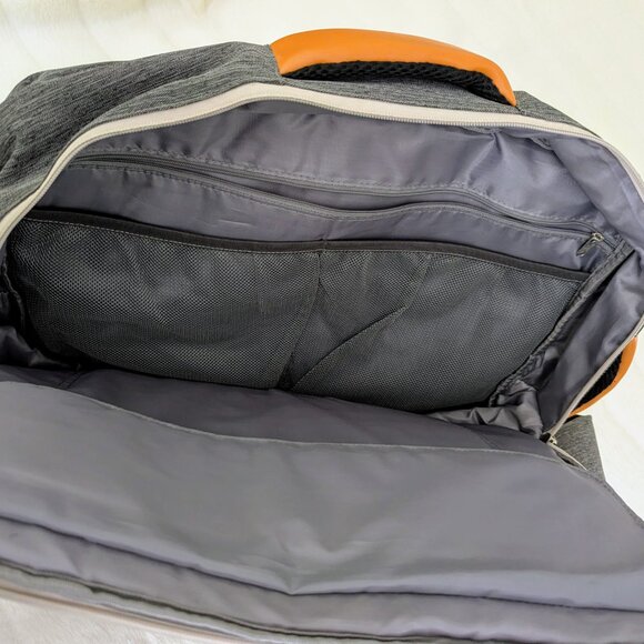 Gray Backpack with Orange Accents - Picture 4 of 8